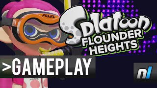 Splatoon Flounder Heights Gameplay 60Fps - New Map