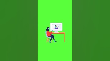 Online study , computer , video call Green Screen #greenscreen