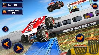 Araba Yarış Oyunları-US Monster Impossible Truck 3D/Android Gameplay screenshot 4