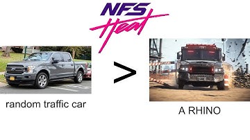 A regular traffic car is stronger than a rhino | NFS Heat