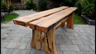 Bench made from a very old oak log by HomeMade in Lviv 28,205 views 6 months ago 16 minutes