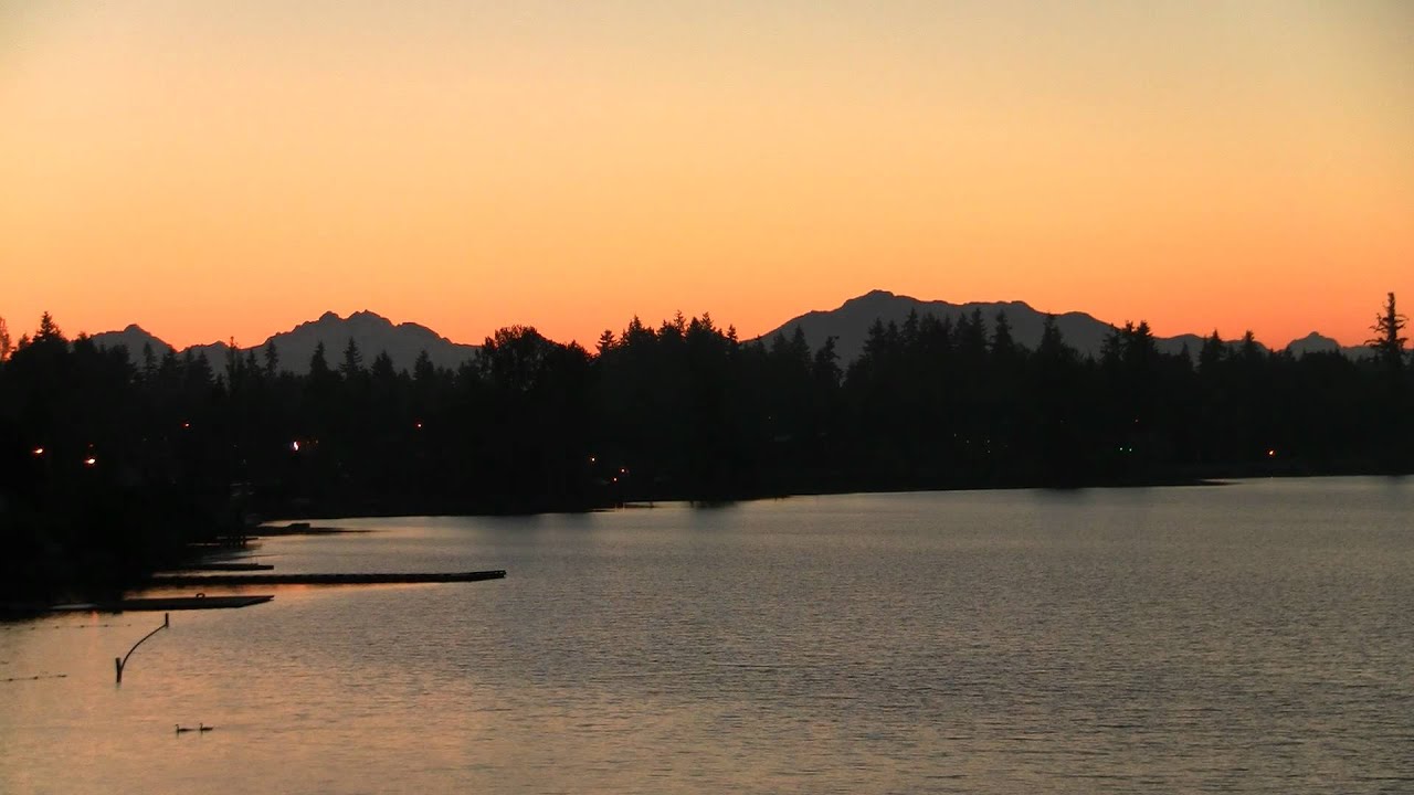 Sunrise Silver Lake, Everett, Washington YouTube