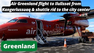 Air Greenland Flight To Ilulissat from Kangerlussuaq (Kangerlussuaq Airport to Ilulissat Airport)