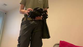 How To Wear an M17 Gas Mask Carrier on your Leg