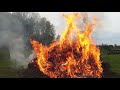 Bonfire, slow motion. Camera DJI Osmo Pocket.