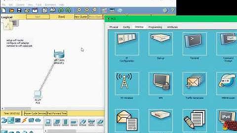 Step by step creation of a Wireless Network through the Packet Tracer