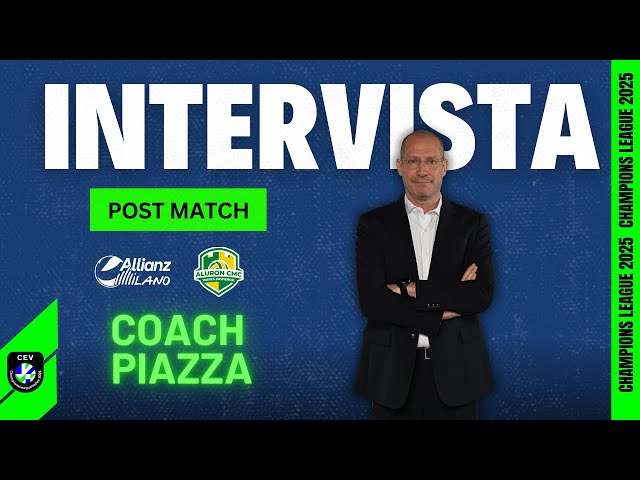 Intervista | Coach Piazza commenta la partita di CEV Milano vs Zawiercie