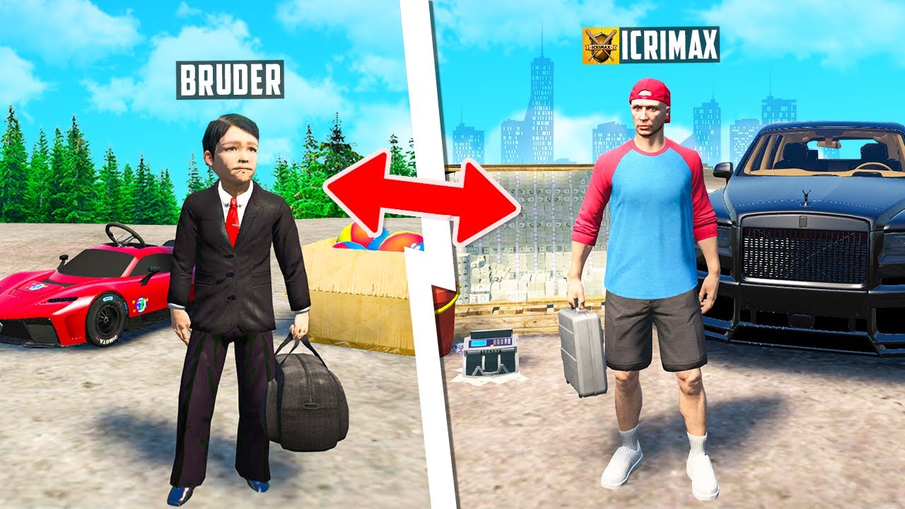 KLEINER BRUDER wird zu iCrimax in GTA 5 RP!