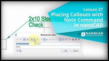 Placing Callouts with Note Command - Lesson 27