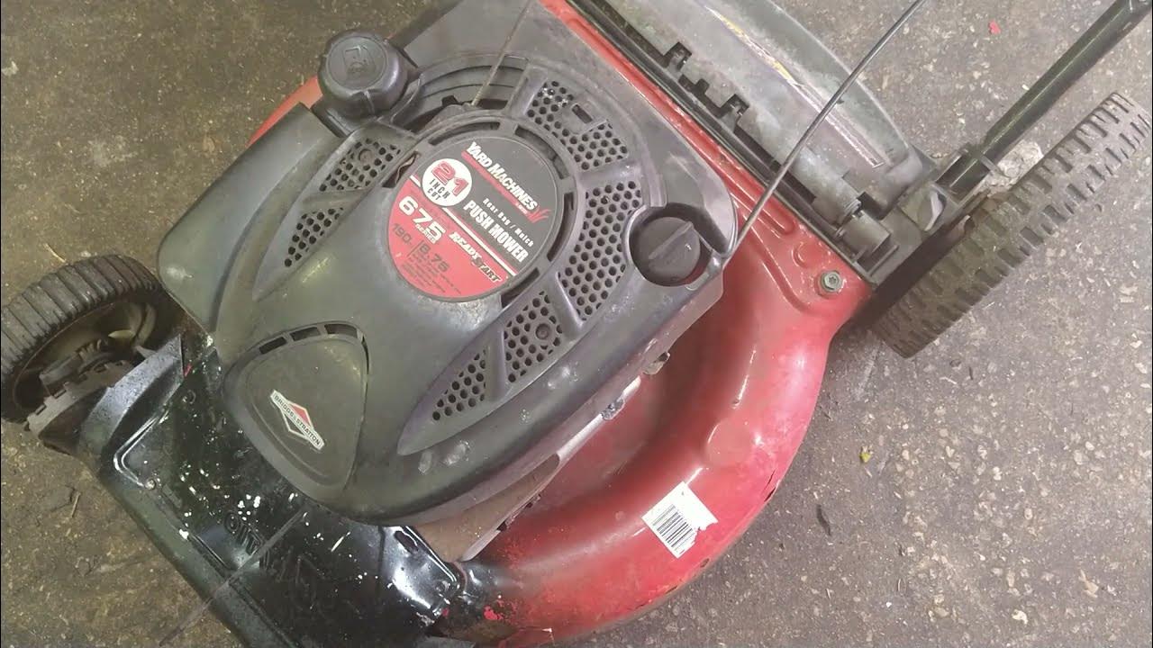 yard machines mtd 21 inch push mower kill cable zone control deadman