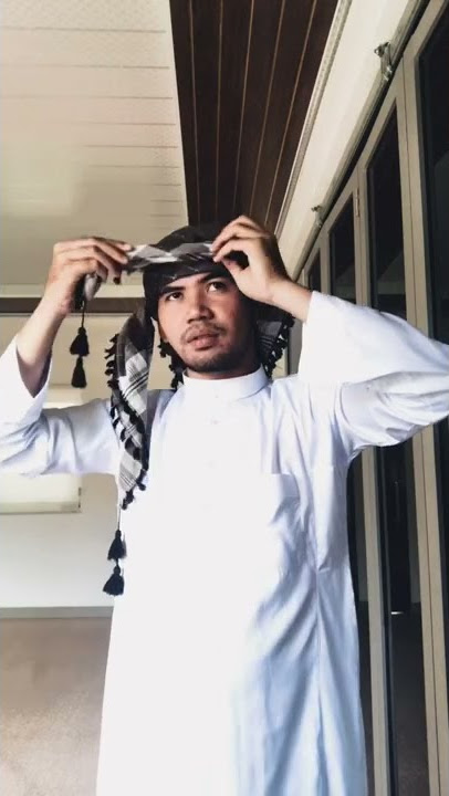 Tutorial pasang sorban Imamah Sultan Bahrain qatar yaman #tutorial #sorban #imamah