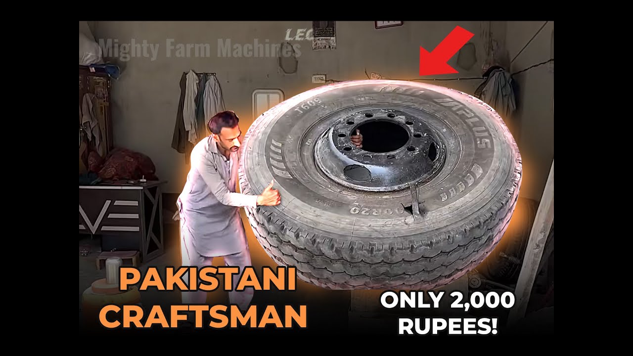 Unbelievable Tire Repair Watch How This Pakistani Craftsman Saves Old 