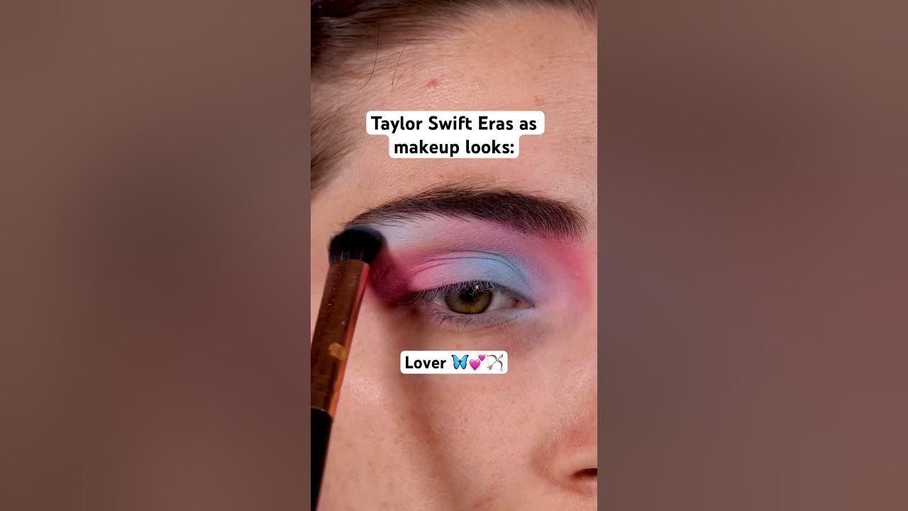 Taylor Swift Eras as #Makeup: Lover 💗🏹 #taylorswift #erastour  #graphicliner #theerastour 