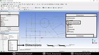 Dimensions Tools Ansys Design Modeler Tutorial Lesson 6