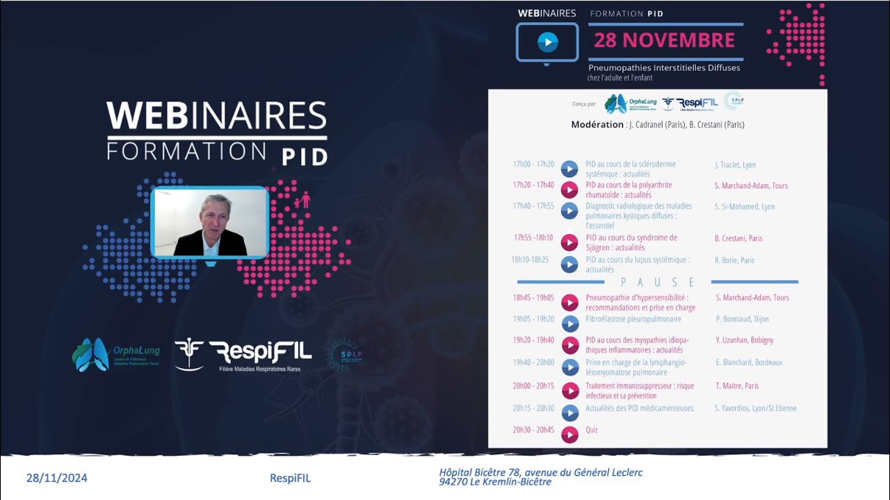 Webinaire PID chez l'adulte et l'enfant - 28 novembre 2024
