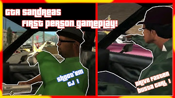 GTA San Andreas First Person Gameplay (new) | 2022 | Drive-by | Drive-thru | Cleaning the hood