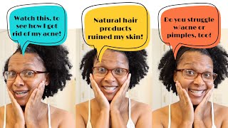 My Morning Natural Skincare Routine | Natural Hair Products Cause Acne/Pimples | Clear Skin Regimen