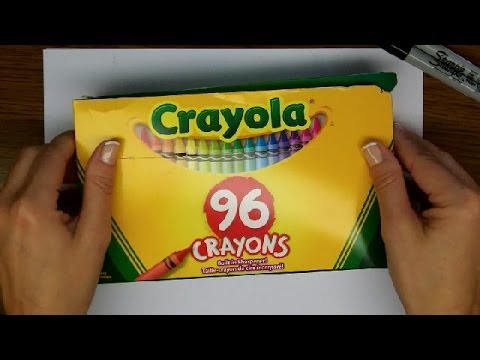 my brand new box of crayons unboxing crayola 96 pack of crayons