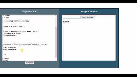php.9  text auslesen Deutsch