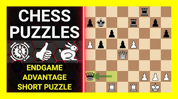 Chess Puzzles to Practice. Themes: Endgame, Advantage, Short puzzle. Learn Chess