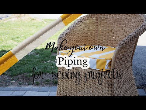 Learn how to make your own piping for sewing projects