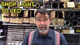 Convert Florescent to LED, No Ballast, Better Light, Save Money