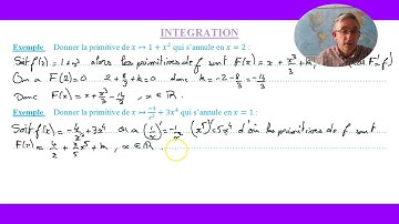 Primitive avec conditions particulières
