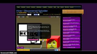 Sploder Part 1: My first Sploder Video!!!