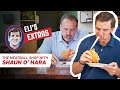Eli Manning & Shaun O'Hara Sloppy Joe Eating Contest 🤣  | Eli's Extras