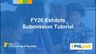 FY26 Exhibits Submission Tutorial