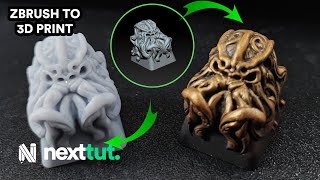 Zbrush Tutorial! Design and Print a KeyCap! | FREE FIle Available!