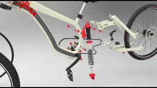 3D rendering of a homemade bike using KeyShot