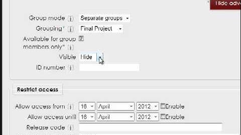 Using Groups in Moodle 2/Joule 2