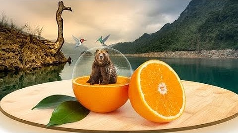 amazing orange manipulation in photoshop 2024 || orange manipulation photoshop