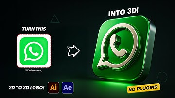 2D Logo to 3D Animation Tutorial | After Effects Magic