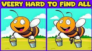 Find the difference | spot the difference for kids | Bee, chicken, egg, birds, quiz game #114 screenshot 3