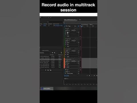 How to Record Audio in Multi-Track Session | Adobe Audition Tutorial ...