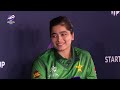 Build-up to Women's #T20WorldCup: Fatima Sana takes part in media engagements at Captains' Carnival