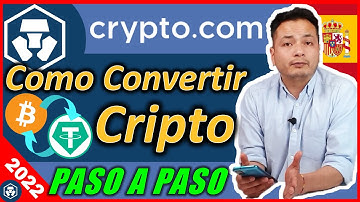Como Convertir Bitcoin a USDT en crypto.com | Convertir Criptomonedas | crypto.com 2022 español