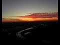 Beautiful December Sunset Over Addicks Dam In Houston Texas (4K Drone)