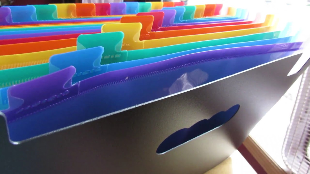 Expanding File Folder/24 Pockets SDSG review unboxing YouTube