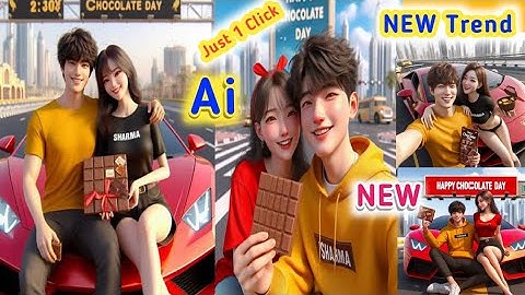3d ai happy Chocolate Day photo editing | Chocolate day ai photo editing | bing ai image generator
