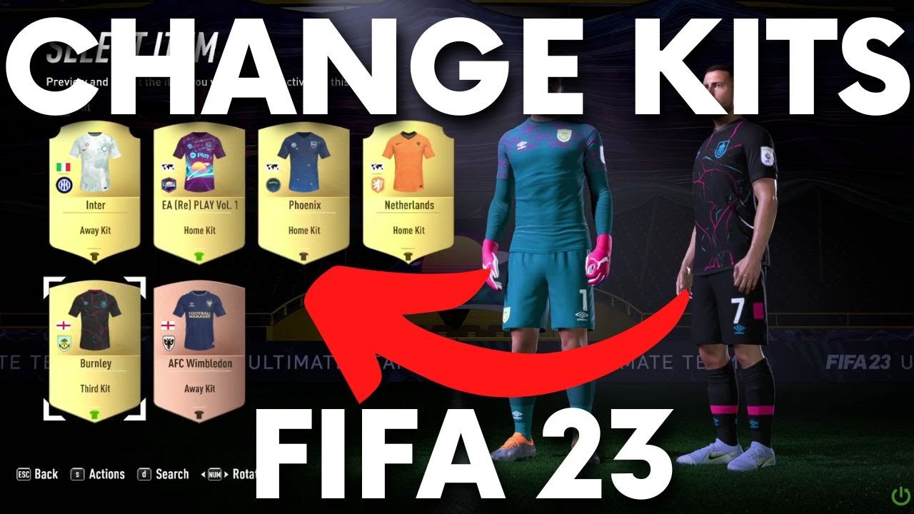 Football League 2023 - How to change kits and players' pictures. 