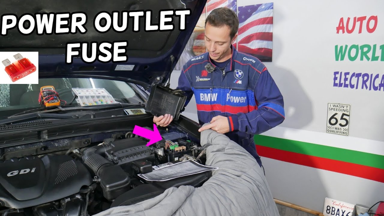 KIA OPTIMA POWER OUTLET FUSE LOCATION REPLACEMENT, PHONE NOT CHARGING