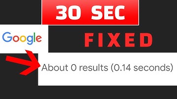 Google - Search Results Count Not Showing [Solved]