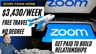 Zoom Will Pay You $3,430/Week Non Phone Work From Home Jobs Online Job Remote Jobs #workfromhome