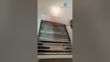 Electronic heating sealing tunnel shrinking sealing heater tunnel machine testing video for bottles