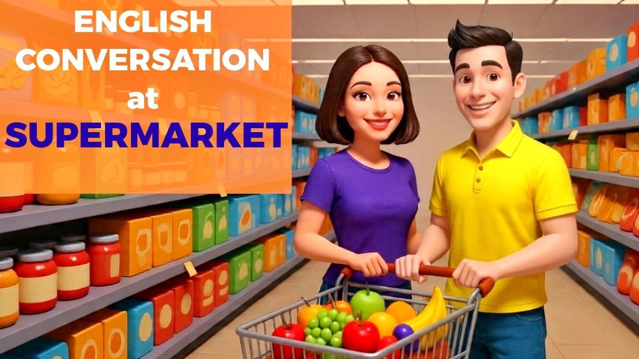 Learn English at the SUPERMARKET | Daily English Conversation Practice | English Podcast