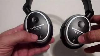 Audio-Technica ATH-ANC7b QuietPoint review and open box!!