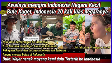Bule Kaget💥Indonesia Luas dan Kaya. akui ternyata Indonesia Lebih kaya dari negaranya